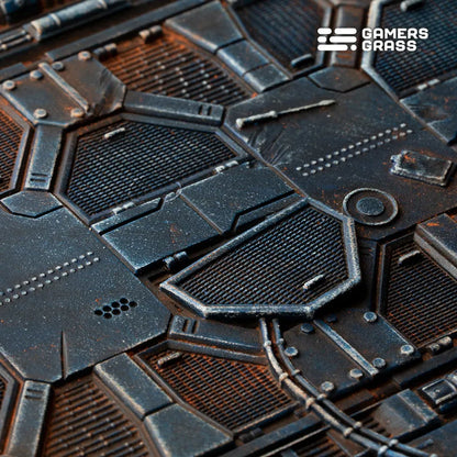 Spaceship Corridor Bases Oval 120mm (x1)-Gamers Grass-Radaddel