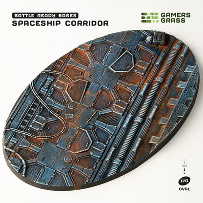 Spaceship Corridor Bases Oval 170mm (x1)-Gamers Grass-Radaddel