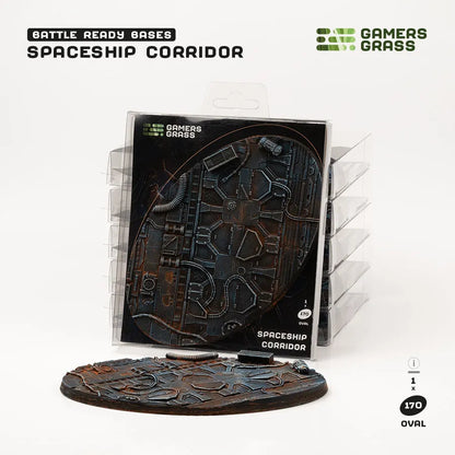 Spaceship Corridor Bases Oval 170mm (x1)-Gamers Grass-Radaddel