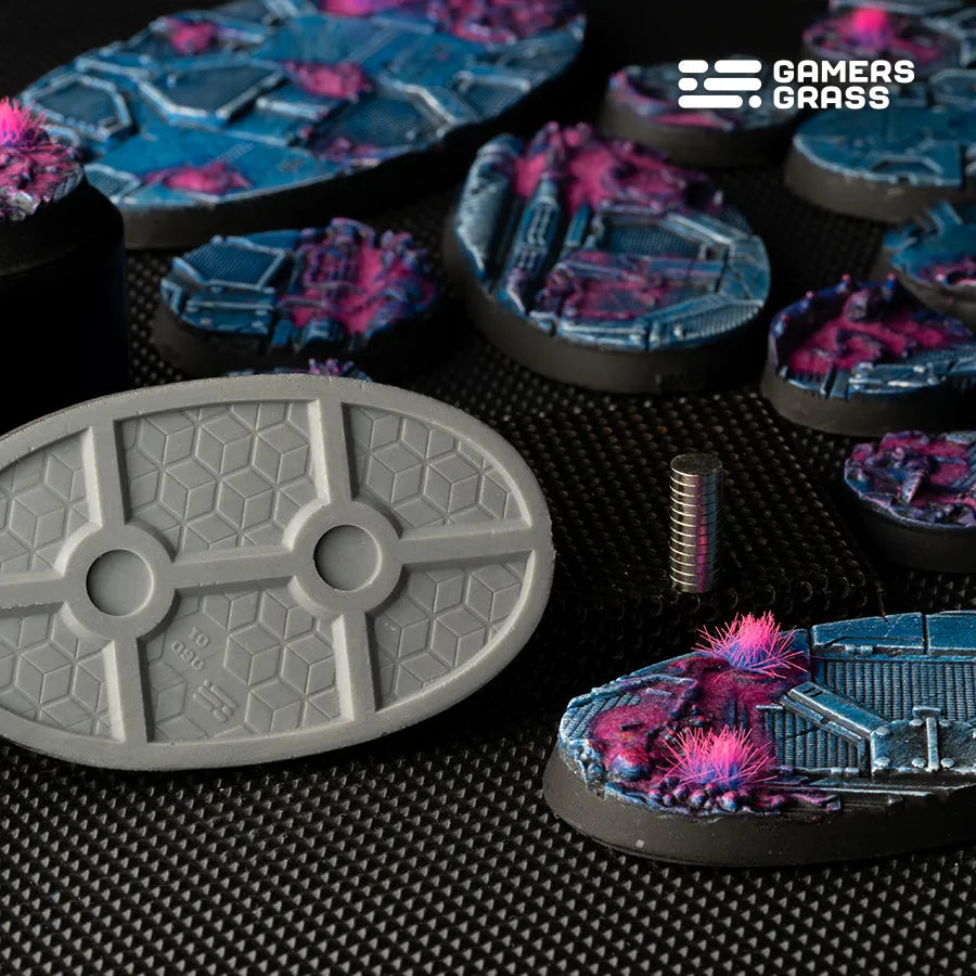 Alien Infestation Bases Oval 60mm (x4)-Gamers Grass-Radaddel