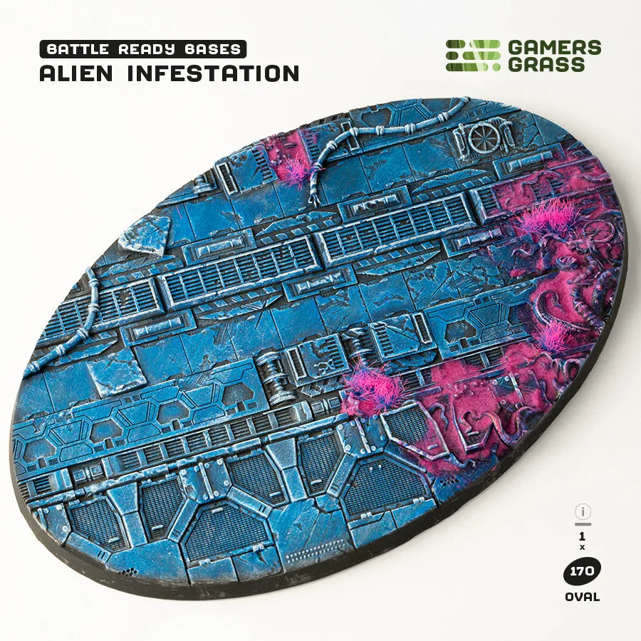 Alien Infestation Bases Oval 170mm (x1)-Gamers Grass-Radaddel