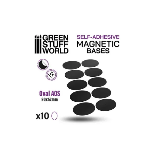Vorgeschnittene Magnete - Oval 105x70mm-Greenstuff World-Radaddel