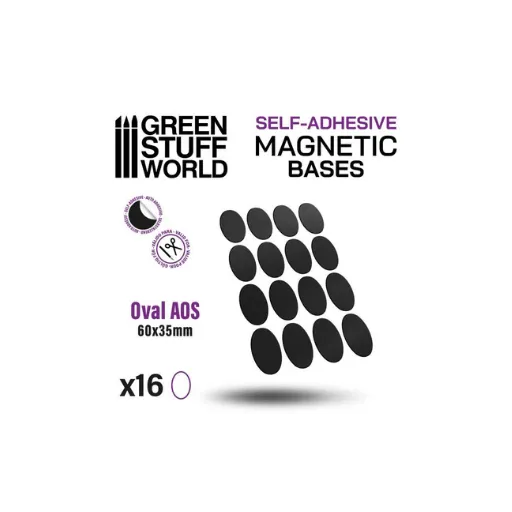 Vorgeschnittene Magnete - Oval 60x35mm-Greenstuff World-Radaddel