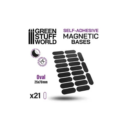 Vorgeschnittene Magnete - Oval 25x70mm-Greenstuff World-Radaddel
