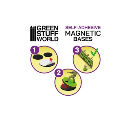 Vorgeschnittene Magnete - Oval 25x70mm-Greenstuff World-Radaddel