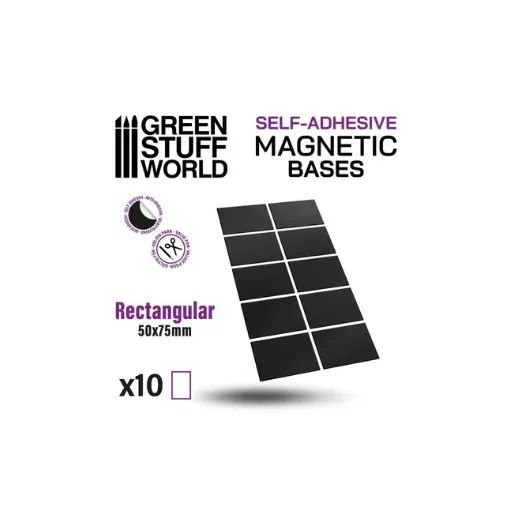 Vorgeschnittene Magnete - Rechteckig 50x75mm-Greenstuff World-Radaddel