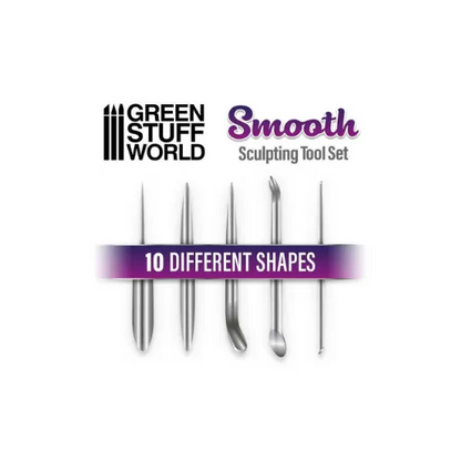 5x Modellierwerkzeug Set - SMOOTH-Greenstuff World-Radaddel