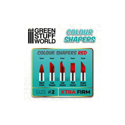 Modellierpinsel - Colour Shaper - Grösse 2 - EXTRA FIRME-Greenstuff World-Radaddel