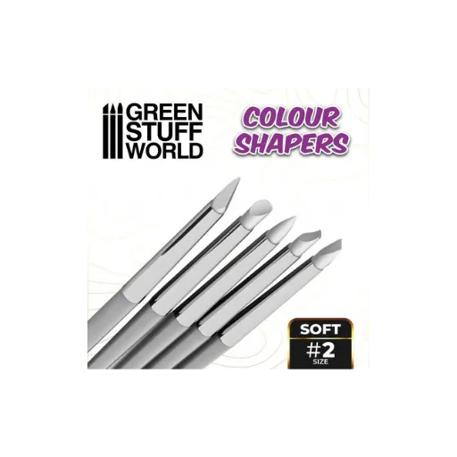 Modellierpinsel - Colour Shaper - Grösse 2 - Weiß weich-Greenstuff World-Radaddel
