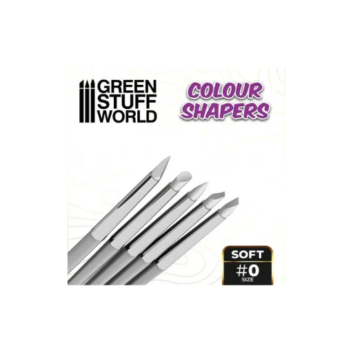 Modellierpinsel - Colour Shaper - Grösse 0 - Weiß weich-Greenstuff World-Radaddel