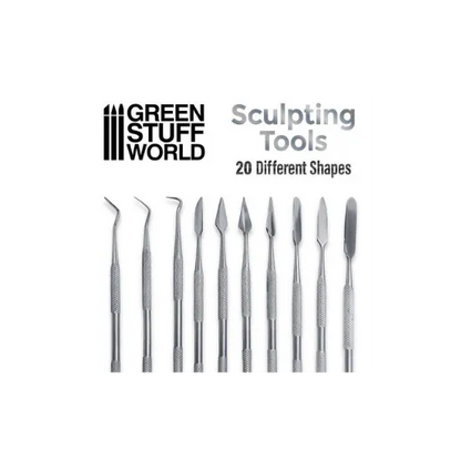10x Modellierwerkzeug Set-Greenstuff World-Radaddel