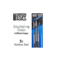 3x Modellierwerkzeug Set-Greenstuff World-Radaddel