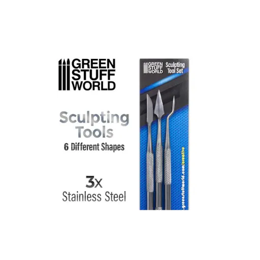 3x Modellierwerkzeug Set-Greenstuff World-Radaddel