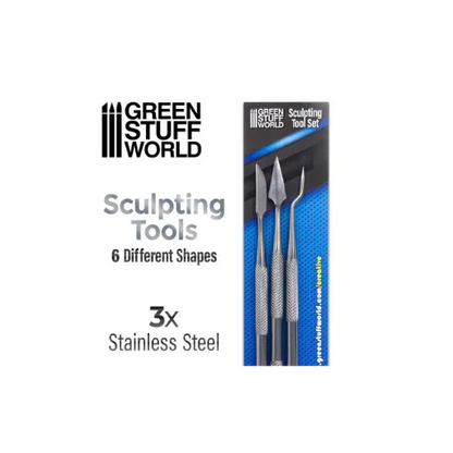 3x Modellierwerkzeug Set-Greenstuff World-Radaddel