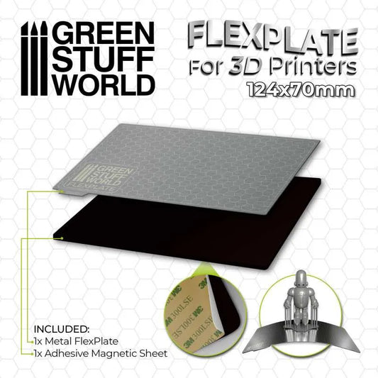 Flexplatten für 3d-Drucker - 124x70mm-Greenstuff World-Radaddel