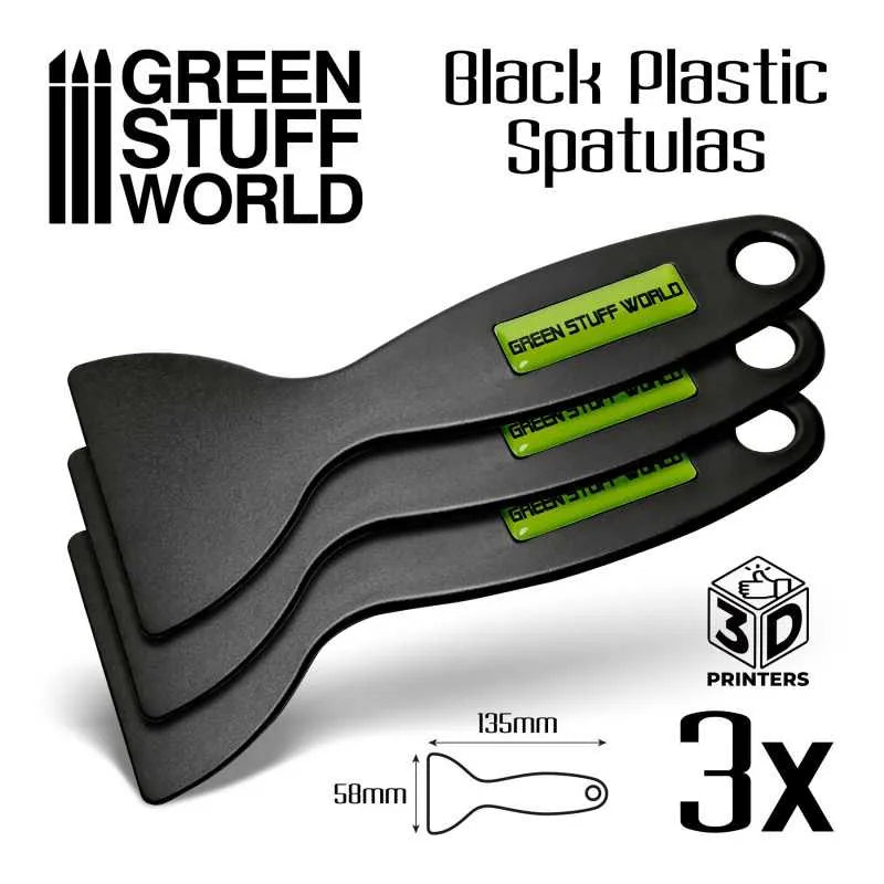 Schwarze Kunststoffspatel für 3D-Drucker-Greenstuff World-Radaddel