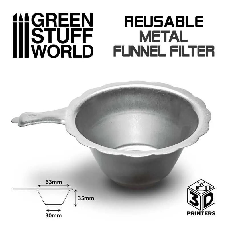 Wiederverwendbarer Metallharzfilter für 3D-Drucker-Greenstuff World-Radaddel