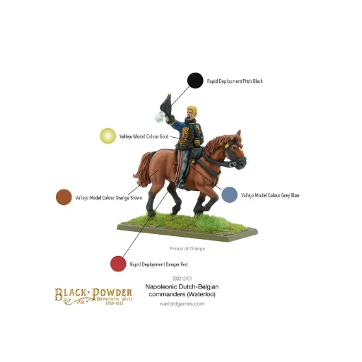 Napoleonic Dutch-Belgian Commanders (Waterloo)-Warlord Games-Radaddel