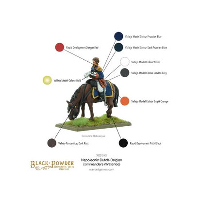 Napoleonic Dutch-Belgian Commanders (Waterloo)-Warlord Games-Radaddel
