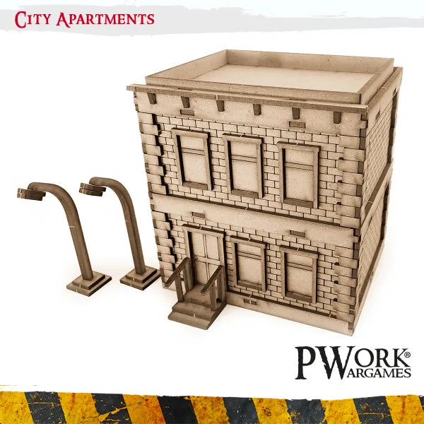MDF TERRAIN City Apartments-PWork Wargames-Radaddel