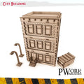 MDF TERRAIN City Building-PWork Wargames-Radaddel