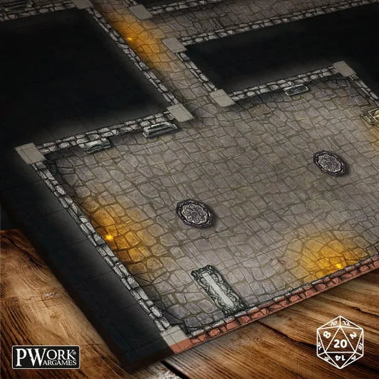 Battle Map - The Crypt-PWork Wargames-Radaddel