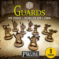 RPG TOKENS Guards-PWork Wargames-Radaddel