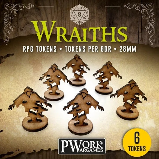 RPG TOKENS Wraiths-PWork Wargames-Radaddel
