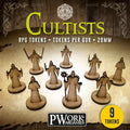 RPG TOKENS Cultists-PWork Wargames-Radaddel