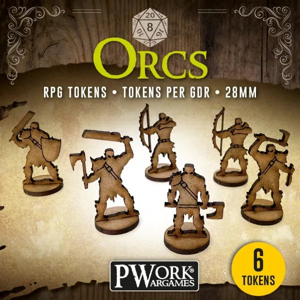 RPG TOKENS Orcs-PWork Wargames-Radaddel
