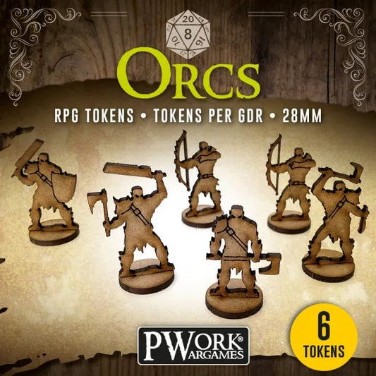 RPG TOKENS Orcs-PWork Wargames-Radaddel
