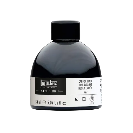Liquitex Ink Karbonschwarz 150ml-Liquitex-Radaddel