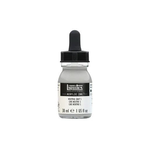 Liquitex Ink Neutralgrau Nummer 5 30ml-Liquitex-Radaddel