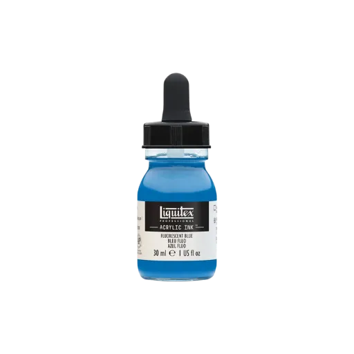 Liquitex Ink Fluo Blau 30ml-Liquitex-Radaddel