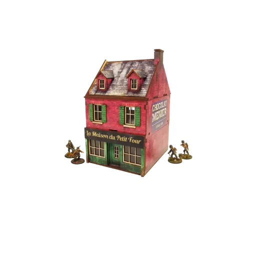 Pre-painted WW2 Normandy Cafe-Micro Art Studio-Radaddel