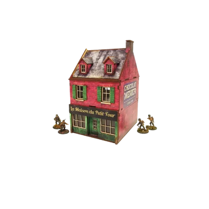 Pre-painted WW2 Normandy Cafe-Micro Art Studio-Radaddel