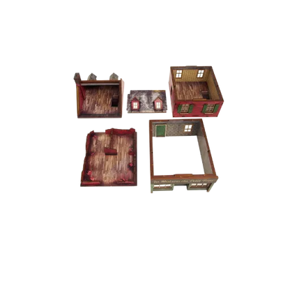 Pre-painted WW2 Normandy Cafe-Micro Art Studio-Radaddel