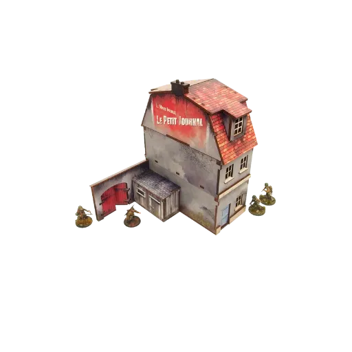 Pre-painted WW2 Normandy Townhouse 1-Micro Art Studio-Radaddel
