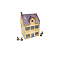 Pre-painted WW2 Normandy Townhouse 3-Micro Art Studio-Radaddel