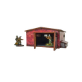 Pre-painted WW2 Normandy Large Brick Shed-Micro Art Studio-Radaddel