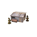 Pre-painted WW2 Normandy Large Tin Shed-Micro Art Studio-Radaddel