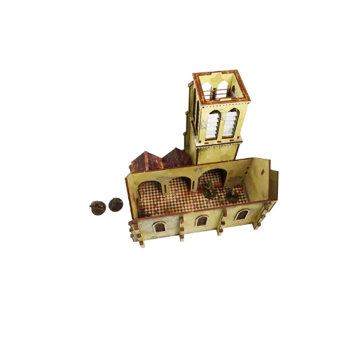 Pre-painted WW2 Normandy Church-Micro Art Studio-Radaddel