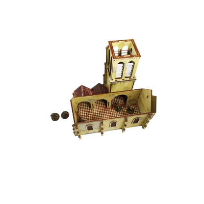 Pre-painted WW2 Normandy Church-Micro Art Studio-Radaddel
