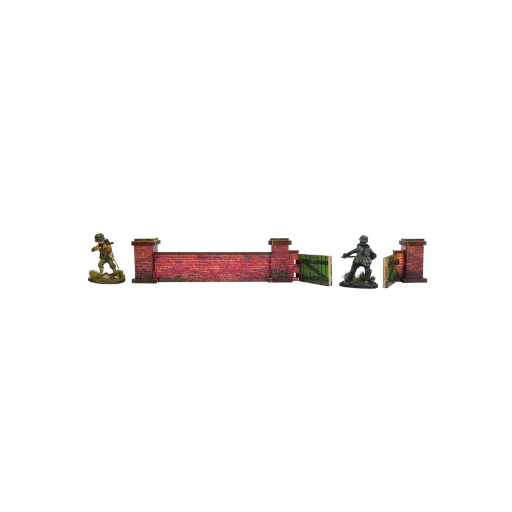 Pre-painted WW2 Normandy Walls with Gate (low)-Micro Art Studio-Radaddel