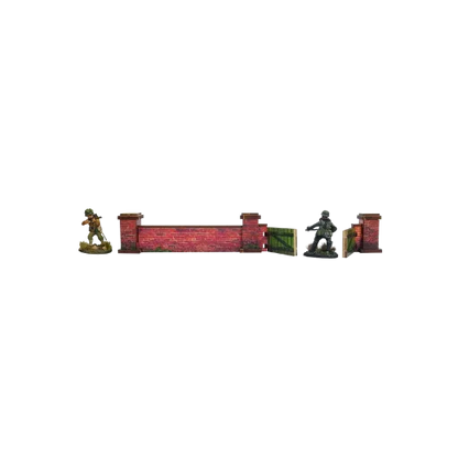 Pre-painted WW2 Normandy Walls with Gate (low)-Micro Art Studio-Radaddel