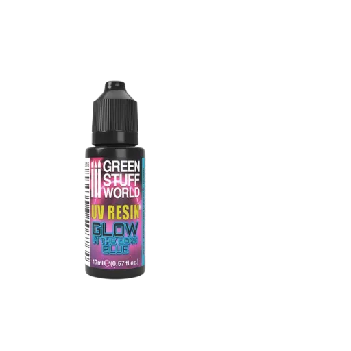 UV-Harz 17 ml BLAU - Glow in the Dark-Greenstuff World-Radaddel