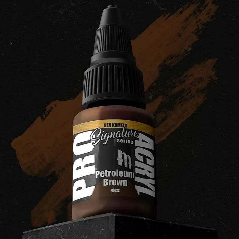 Pro Acryl Petroleum Brown (gloss) (22ml) - Ben Komets-Monument Hobbies-Radaddel
