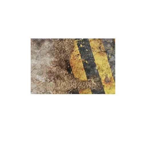 Neoprene Mat Industrial Ruins 44x30''-PWork Wargames-Radaddel