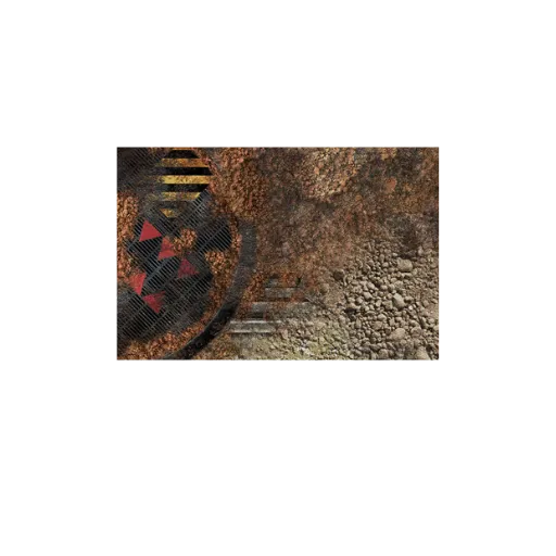 Neoprene Mat Industrial Ruins 44x30''-PWork Wargames-Radaddel