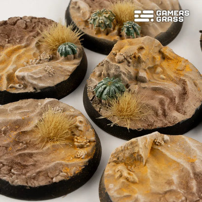 Deserts of Maahl Bases Round 32mm (x8)-Gamers Grass-Radaddel
